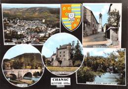 LOZERE  48  CHANAC   VUES MULTIPLES  BLASON - Chanac