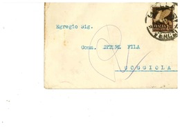 POSTA AEREA DA BIELLA A COGGIOLA 50 CENTESIMI - Airmail