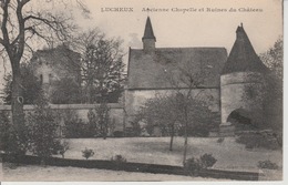 19 /1/ 16  - LUCHEUX ( 80 )  - ANCIENNE  CHAPELLE  &  RUINES DU  CHÂTEAU - Lucheux