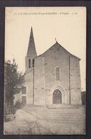 CPA 49 - CHATEAUNEUF SUR SARTHE - L'Eglise - TB PLAN EDIFICE RELIGIEUX PLACE CENTRE VILLAGE - Chateauneuf Sur Sarthe