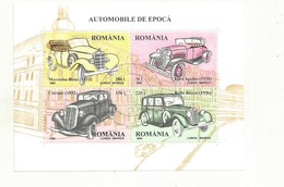 THEME VOITURES D'EPOQUE BLOC ROUMANIE  NEUF - Coches