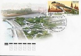 RUSIA /RUSSLAND /RUSSIA - EUROPA 2018  "PUENTES.- BRIDGES - BRÜCKEN " - FDC  MATASELLADO MOSCÚ - 2018