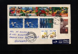 Brazil 1992 Interesting Airmail Letter - Storia Postale