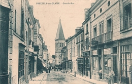 Cpa37 Preuilly En Claise Grande Rue - Autres & Non Classés