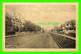 EDMONTON, ALBERTA - VICTORIA AVENUE - ANIMATED WITH OLD CARS - THE HELIOTYPE CO LTD - - Edmonton