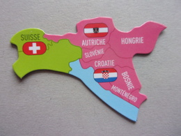 Magnet Savane Brossard Autriche Hongrie Slovénie Croatie Bosnie Monténégro Suisse Europe - Turismo