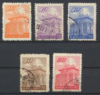 °°° CHINA TAIWAN FORMOSA - Y&T N°284/85/86/87/89 - 1959 °°° - Used Stamps