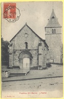 FRANCIA - France - 1912 - 10c Semeuse + Cachet Ambulant - 52 Haute Marne - Prauthoy - L'Eglise - Viaggiata Da Dijon à Ch - Prauthoy