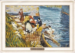 D586 CARTE DOUBLE - PONT D'ARLES - VAN GOGH - Van Gogh, Vincent