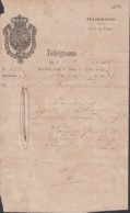 TELEG-270 CUBA (LG1503) SPAIN ANT. TELEGRAM 1877 TIPO XI TELEGRAPH MODELO DE TELEGRAMA - Telegraafzegels