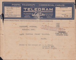 TELEG-274 CUBA (LG1507) REPUBLIC TELEGRAM TELEGRAPH 2 MODELOS DE TELEGRAMA - Telegraphenmarken