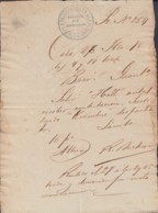 TELEG-276 CUBA (LG1509) SPAIN ANT. TELEGRAM CIRCA 1860 GUANTANAMO NO HAY MODELO DE TELEGRAMA - Télégraphes