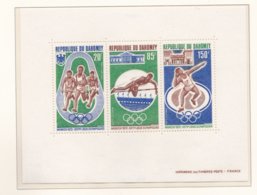 Dahomey 1972 München Olympic Games Souvenir Sheet  MNH/** (H39) - Verano 1972: Munich