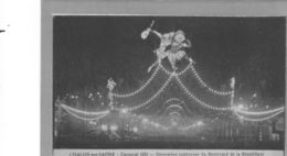 Chalon Sur Saône.Carnaval 1931.Décorations Lumineuses Du Bd De La République - Chalon Sur Saone