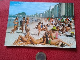 POSTAL POST CARD CARTE POSTALE RIO DE JANEIRO BRASIL PRAIA PLAYA BEACH COPACABANA EDITORA BRASILEIRA TURISMO BRAZIL VER - Copacabana