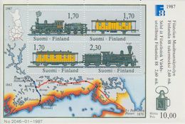 Finland 1987 Finlandia 1988 / Trains M/s ** Mnh (41605E - Hojas Bloque