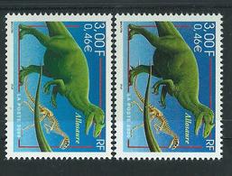[27] Variété :   N° 3334 Allosaure Dinosaure Vert Au Lieu De Vert-olive + Normal ** - Nuevos
