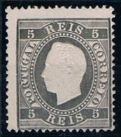 Portugal, 1870/6, # 36 Dent. 13 1/2, Tipo VII, MH - Nuovi