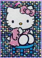 Vignette Autocollante PANINI De 2011 " HELLO KITTY Image N° 122 Brillante " Pour L'album B-COOL - Other & Unclassified