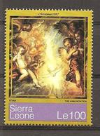 SIERRA LEONE - 1997 TIZIANO Annunciazione Angeli (chiesa S.Salvador, Venezia) Nuovo** MNH - Religione