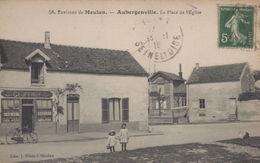 Aubergenville : Environs De Meulan - La Place De L'Eglise - Aubergenville