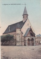 78. MAURECOURT. CPA COLORISEE. L'EGLISE. ANNEE 1916 + TEXTE. - Maurecourt