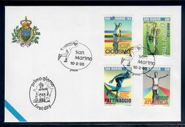 SAN MARINO  1995 - LO SPORT MONDIALE  - FDC - Probe- Und Nachdrucke