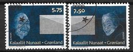 Groënland 2008 484/485 Oblitérés Europa écriture D'une Lettre - Used Stamps
