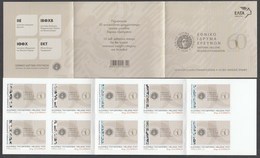 Greece 2018 60 Years Of The National Hellenic Research Foundation Booklet 1 Of 10 Self Adhesive Stamps - Markenheftchen