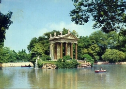 Roma - Tempio D'esculapio A Villa Borghese - Formato Grande Viaggiata – E 9 - Parcs & Jardins