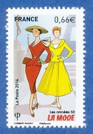 Delcampe - FRANCE La MODE. Les Années 50 Neuf**. - Textil