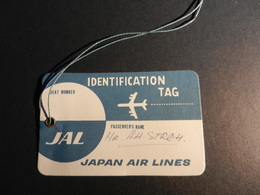 19843) JAPAN AIR LINES JAL ETICHETTA BAGAGLIO - Instapkaart