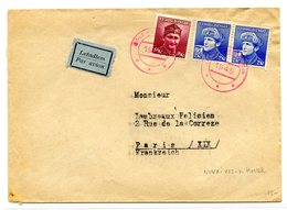 Tchécoslovaquie, Lettre De Nova - Ves - V. Hortch Pour Paris 1945 - (W1200) - Lettres & Documents