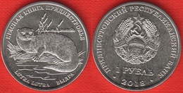 Transnistria 1 Rouble 2018 "Red Book - Eurasian Otter" UNC - Moldova