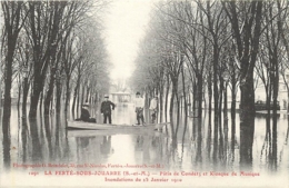 77 LA FERTE SOUS JOUARRE Patis  De Condetz Et Kiosque De Musique  Inondations Du 25 Janvier 1910 CPA Brindelet 1091 - La Ferte Sous Jouarre