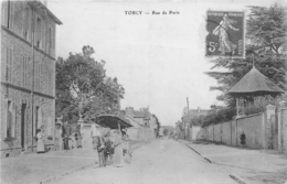 77 TORCY Rue De Paris ( Attelage ) CPA - Torcy