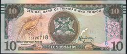 TRINIDAD AND TOBAGO P57a 10  DOLLARS 2006 (2017) #DG Signature 9 UNC. - Trindad & Tobago