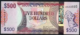 GUYANA P37b 500 DOLLARS (2015) Signature 16 #AM    UNC. - Guyana