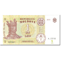 Billet, Moldova, 1 Leu, 2015, Undated (2015), KM:8i, NEUF - Moldavie