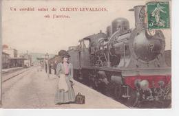 92.388/ Un Cordial Salut De CLICHY LEVALLOIS Où J'arrive - Clichy
