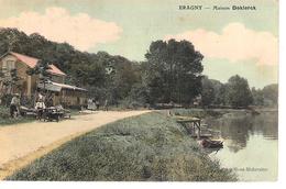 95 - ERAGNY : MAISON DEKLERCK .CPA TOILEE COULEUR . SUPERBE . - Eragny