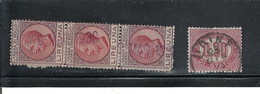 ITALY 1875, OFICIAL STAMP #O4 USED & "TASS DI BOLLO SCAMBI COMMERCIALE" TRIPTIC Lire Una USED - Dienstzegels