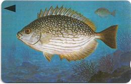 Bahrain - Fish Of Bahrain - Streaked Rabbitfish - 40BAHG (Ø) - 1996, Used - Bahreïn