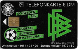 Germany - Football-Europameisterschaft Schweden 1992- K 0918 - 04.92, 20U, 20.000ex, Mint (check Photos!) - K-Series : Customers Sets