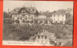 VAE-26 Oberhofen Am Thuner-see. Hotel Victoria. Gelaufen 1910.  Franco-Suisse 2655 - Oberhofen Am Thunersee