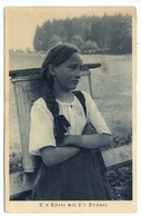 LANDWIRTSCHAFT Berner Bauernserie Mädchen Rösli Gel. 1938 V. Cernier - Autres & Non Classés