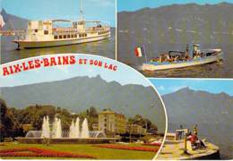 73 - AIX Les BAINS Et Son LAC : Jolie Multivues - CPSM Grand Format - Savoie - Aix Les Bains