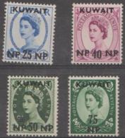 KUWAIT - QE II Top Four 1957 Values. Scott 136-139. Mint Light Hinge * - Kuwait