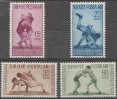 TURKEY - 1949 Sports - Wrestling Championships. Scott 986-989. Superb MNH ** - Neufs