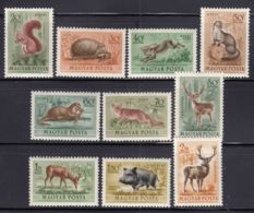 Hungary 1953 Animals Mi#1285-1294 Mint Never Hinged - Unused Stamps